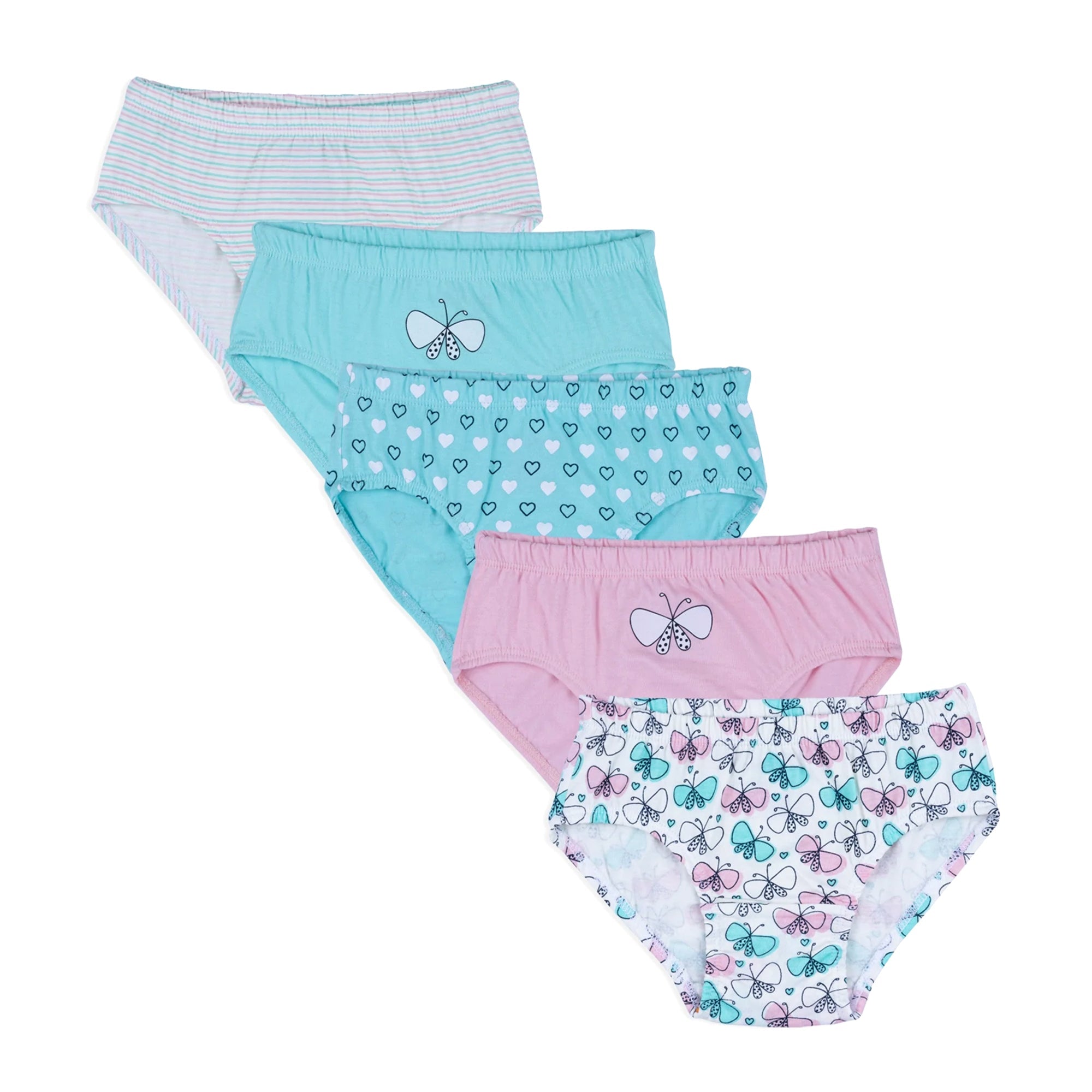 Nuluv Panty For Girls (Multicolor, Pack of 5)