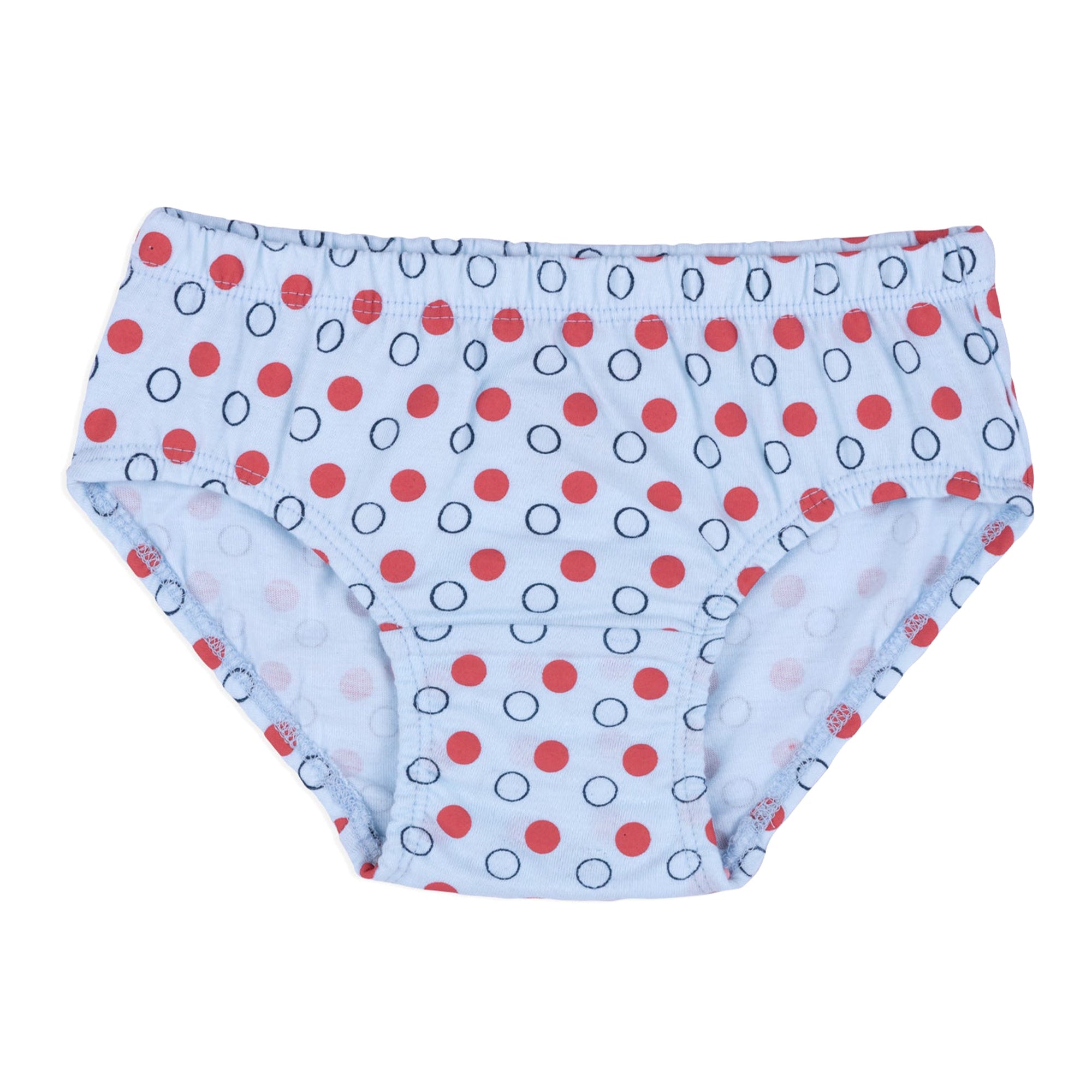 Nuluv 100% Cotton Fabric Bio Washed Girls Panty (Multicolor, Pack of 5)