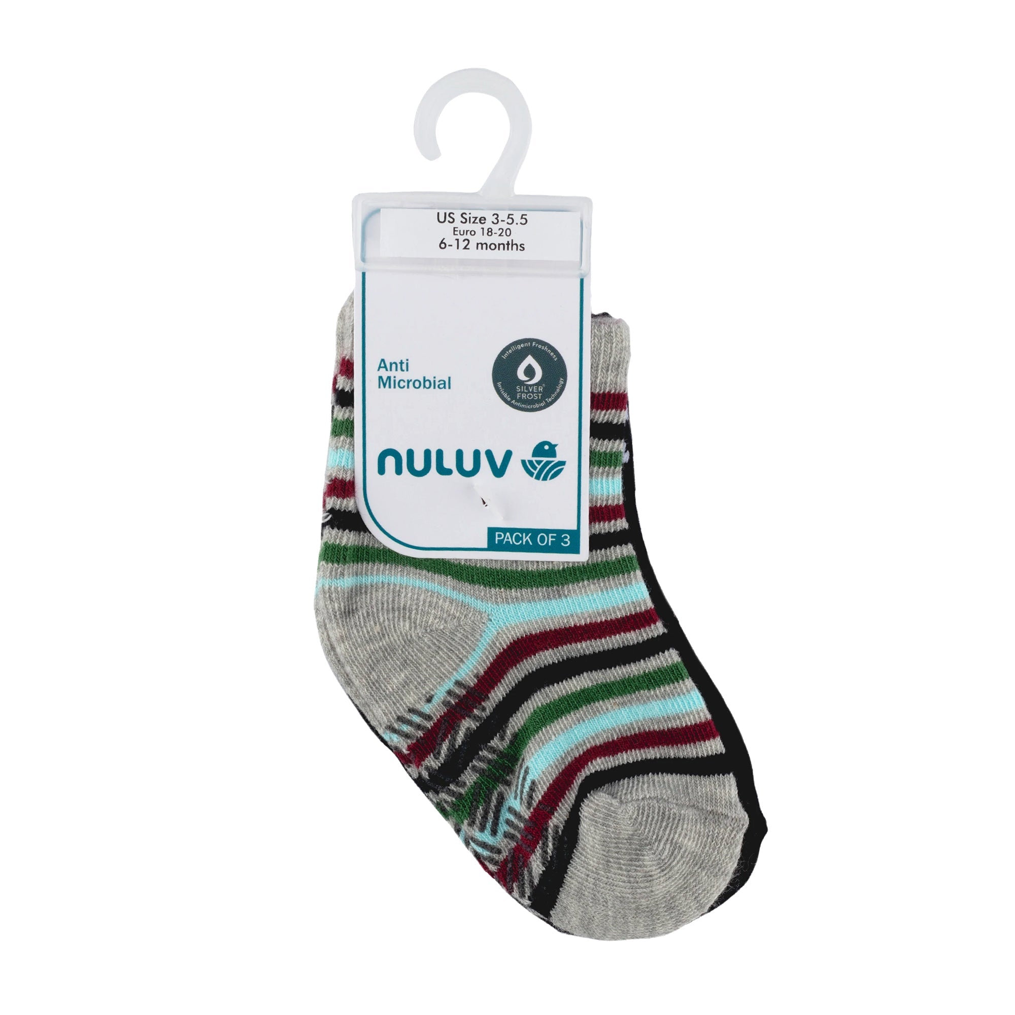 Nuluv Baby Boys Ankle Length Socks (Pack of 3)