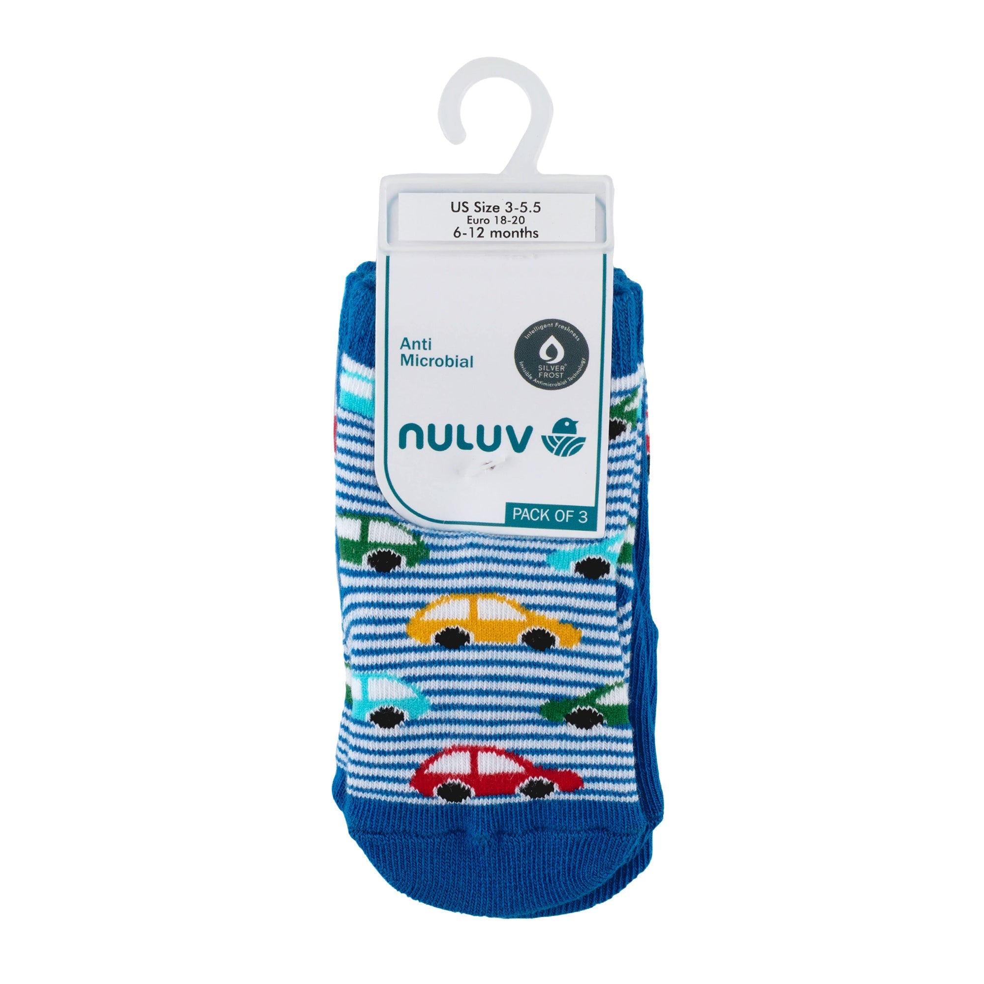 Nuluv Baby Boys Ankle Length Socks (Pack of 3)