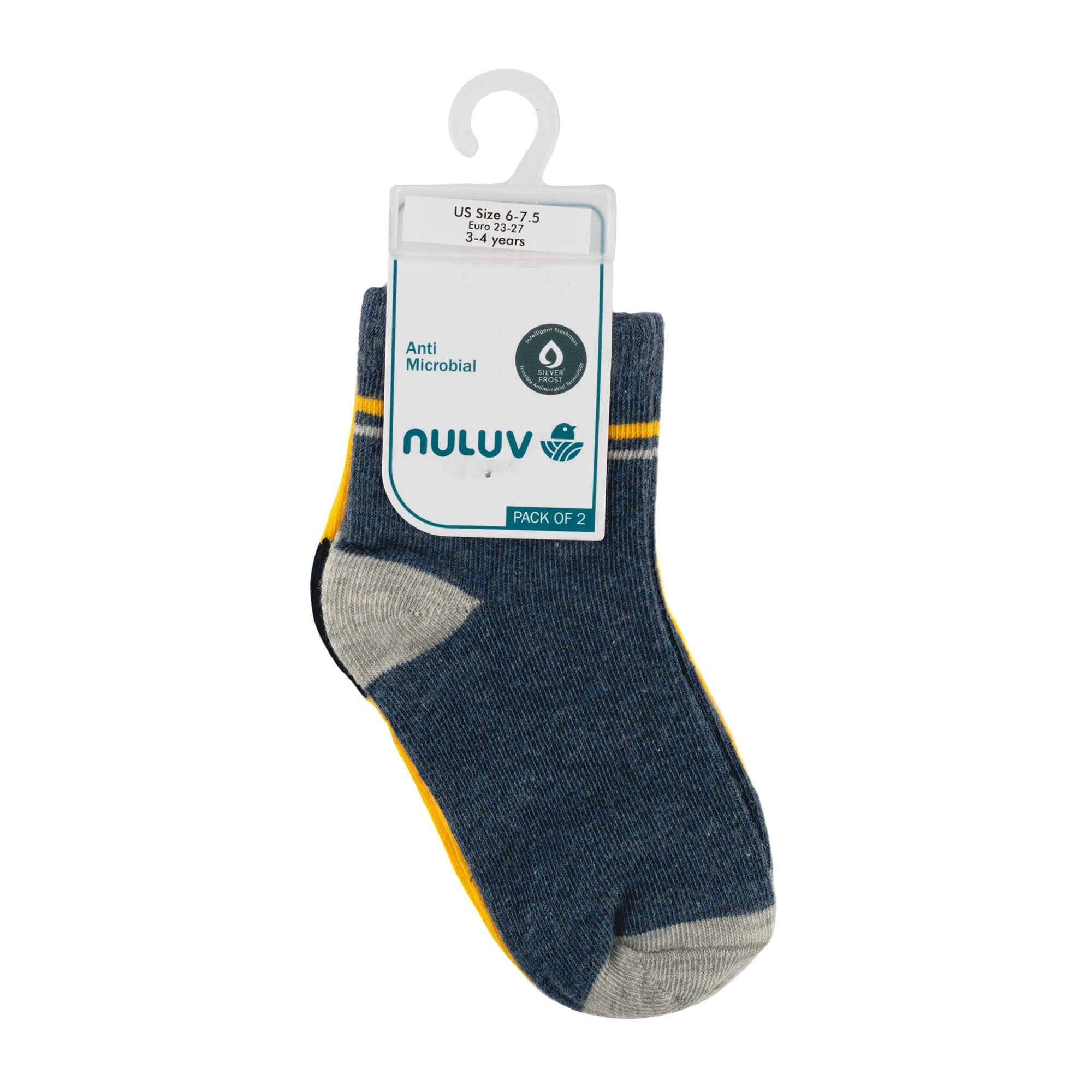 Nuluv Boys Ankle Length Socks (Pack of 2)