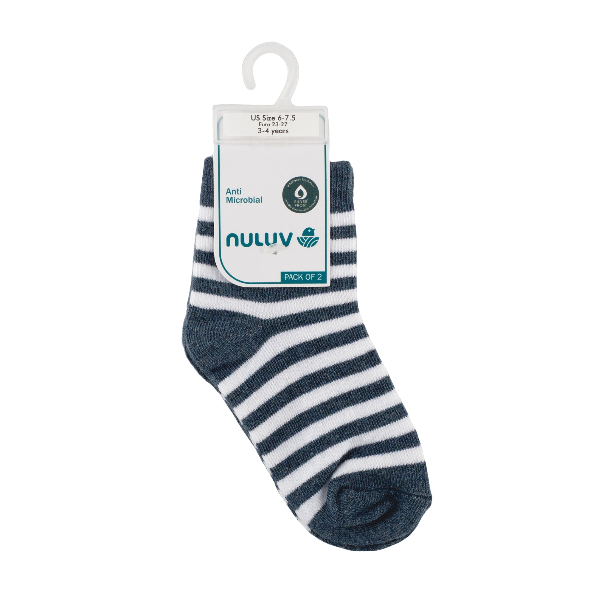 Nuluv Boys Ankle Length Socks (Pack of 2)