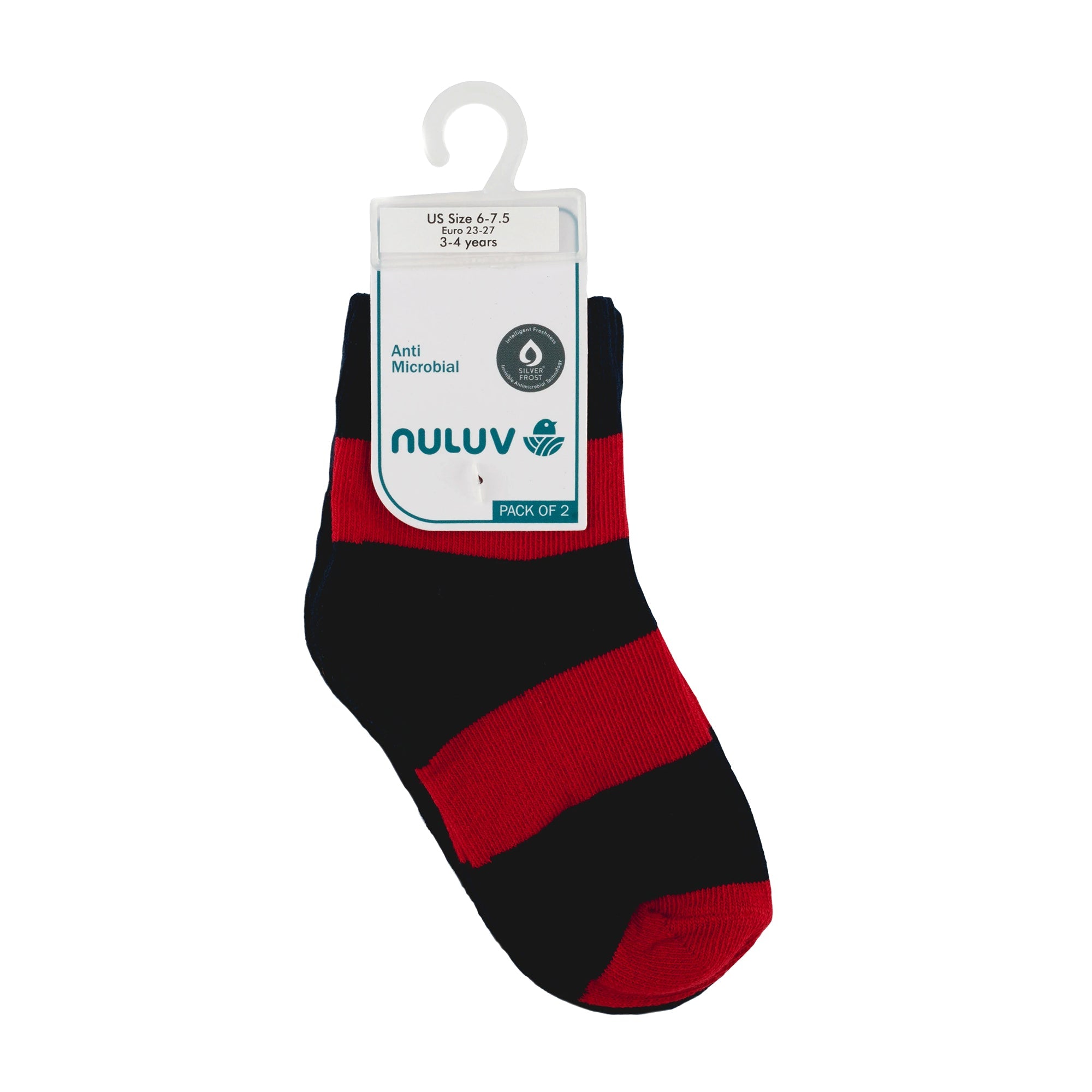 Nuluv Boys Ankle Length Socks (Pack of 2)