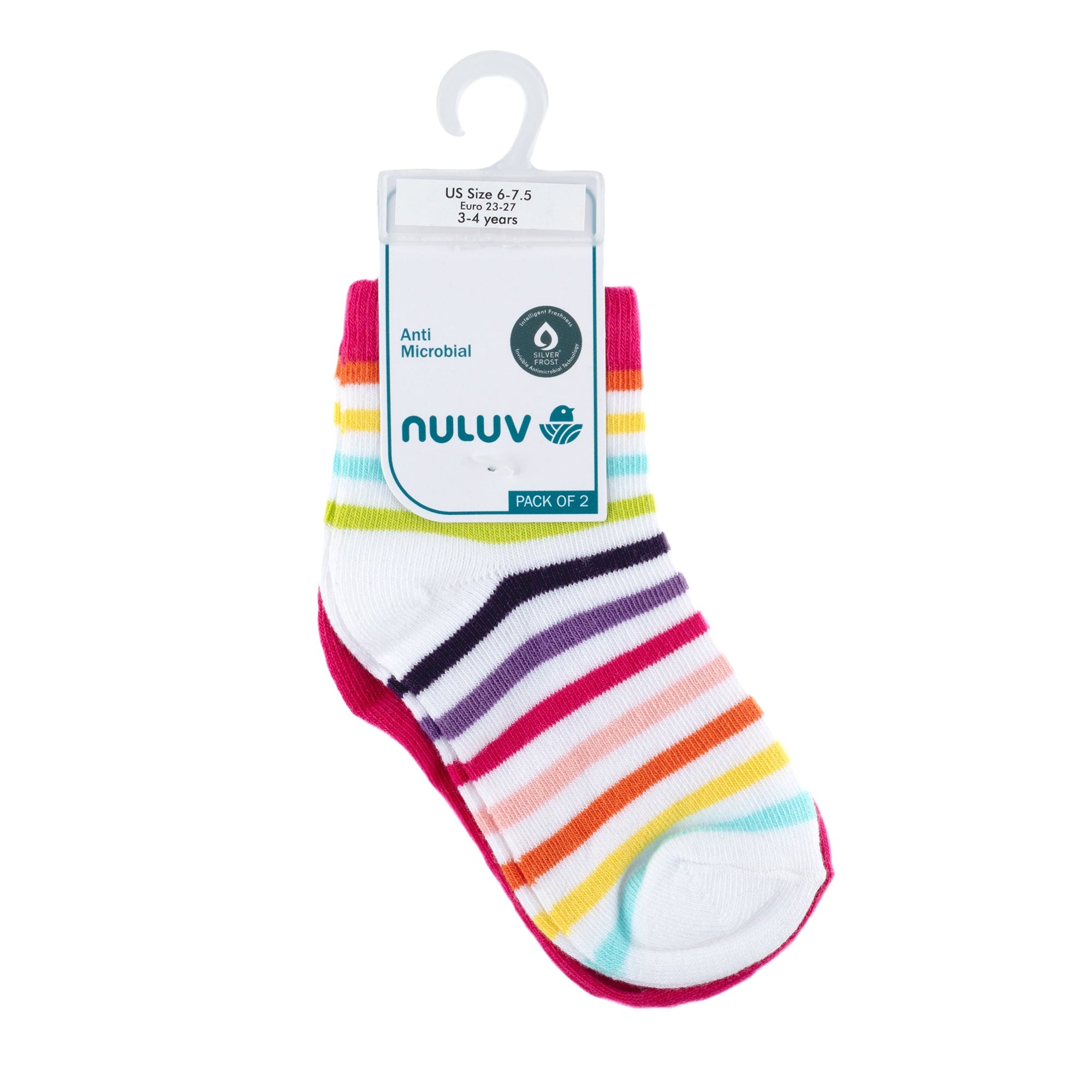 Nuluv Girls Ankle Length Socks (Pack of 2)