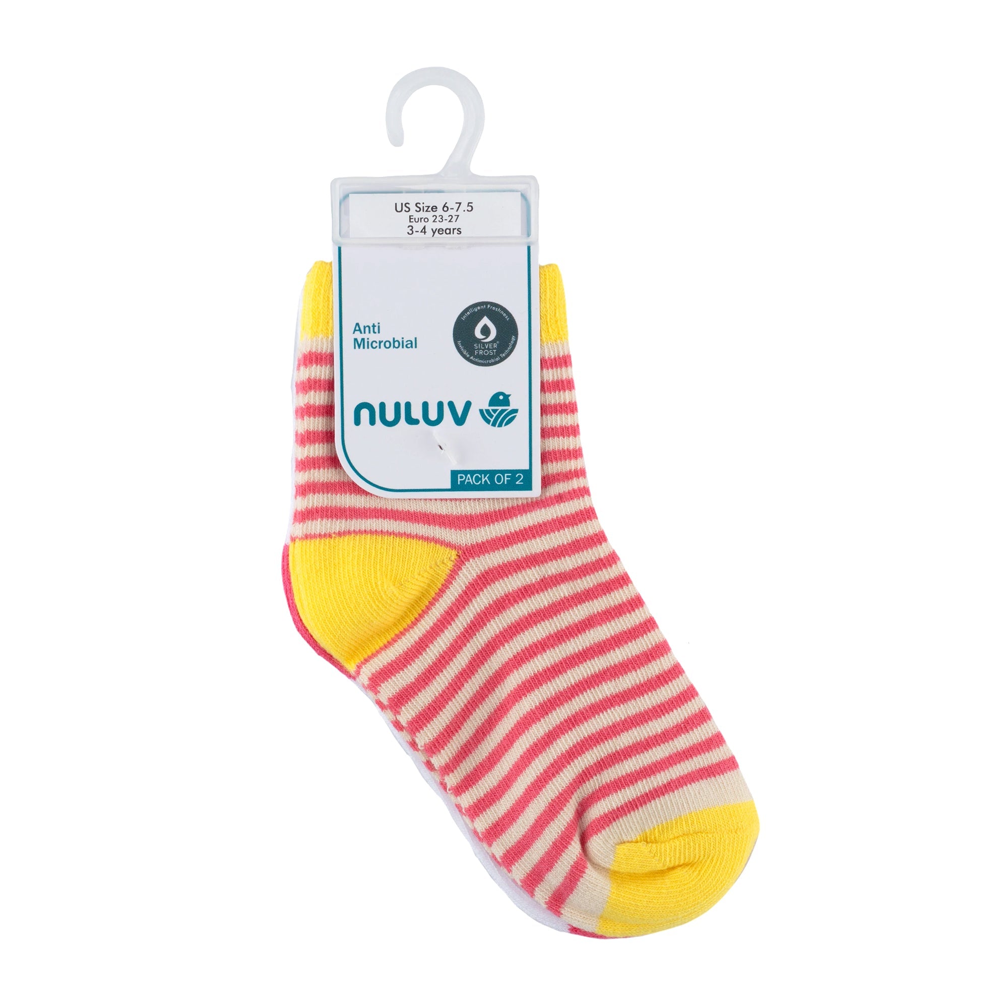 Nuluv Girls Ankle Length Socks (Pack of 2)