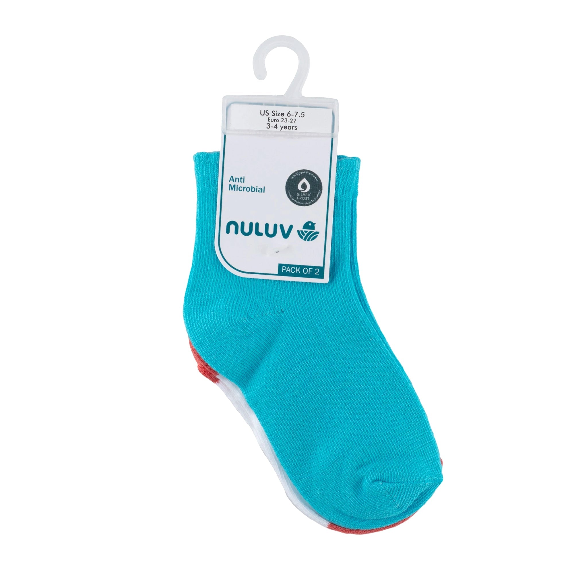 Nuluv Girls Ankle Length Socks (Pack of 2)