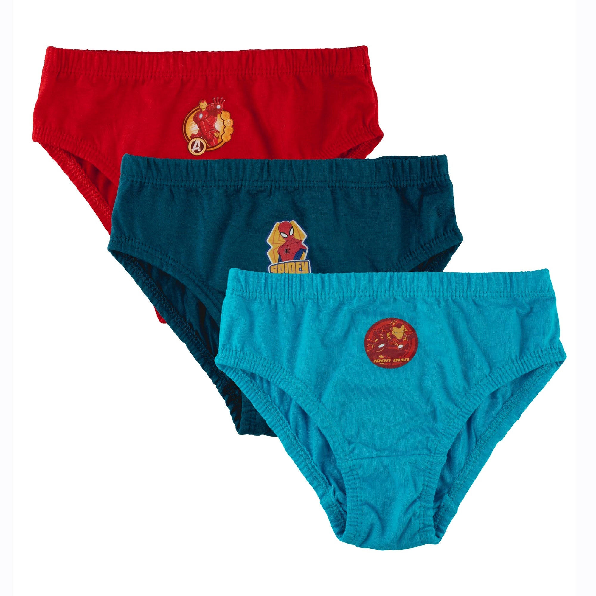 Nuluv Boys Iron Man Printed Brief Underwear Innerwear (Multicolor, Pack of 3)